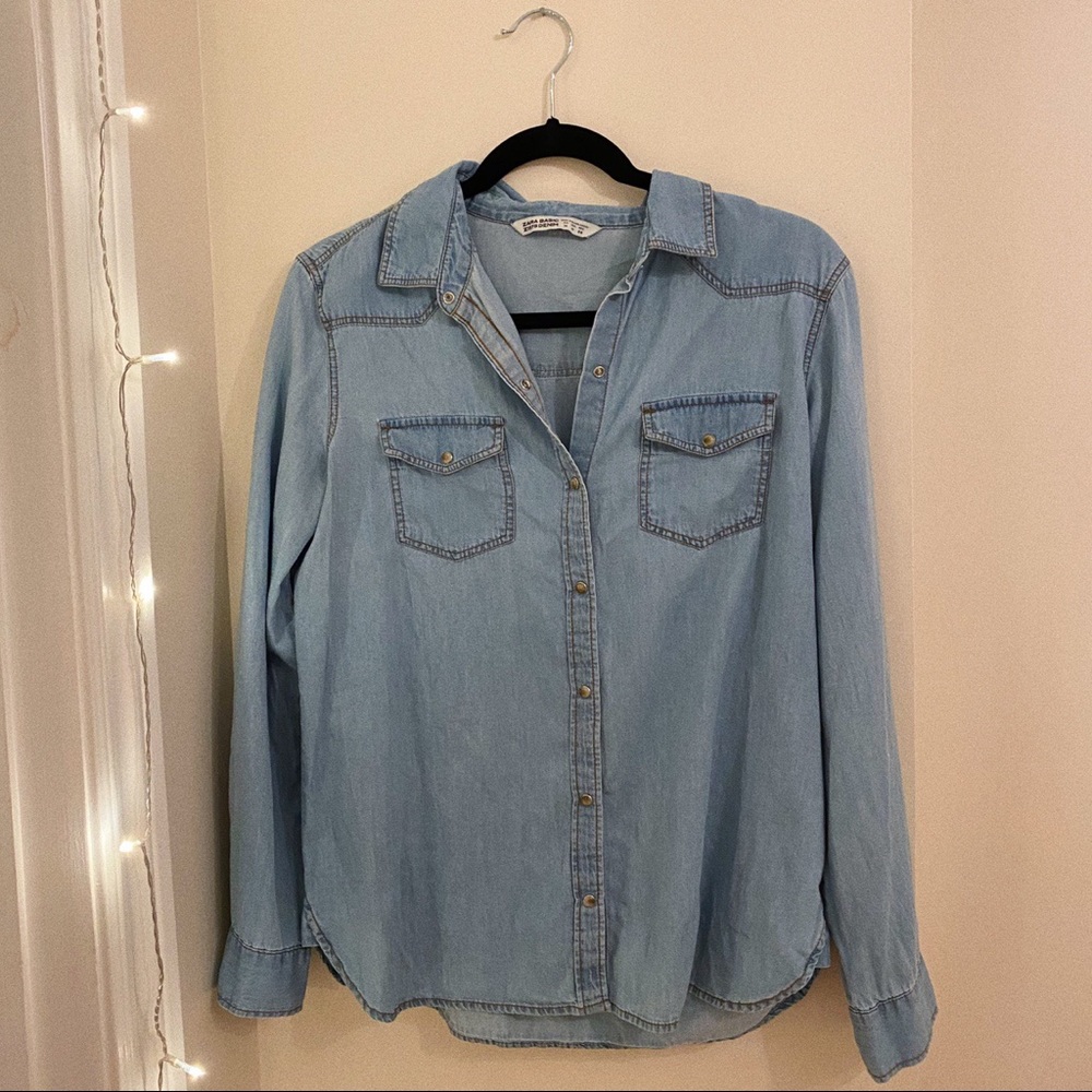 Zara Denim Button Down